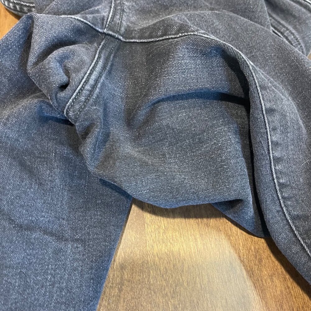 SPANX EveryWear Ankle Skinny Jeans Womens Size Large Clean Black Color Stretch - Picture 11 of 12